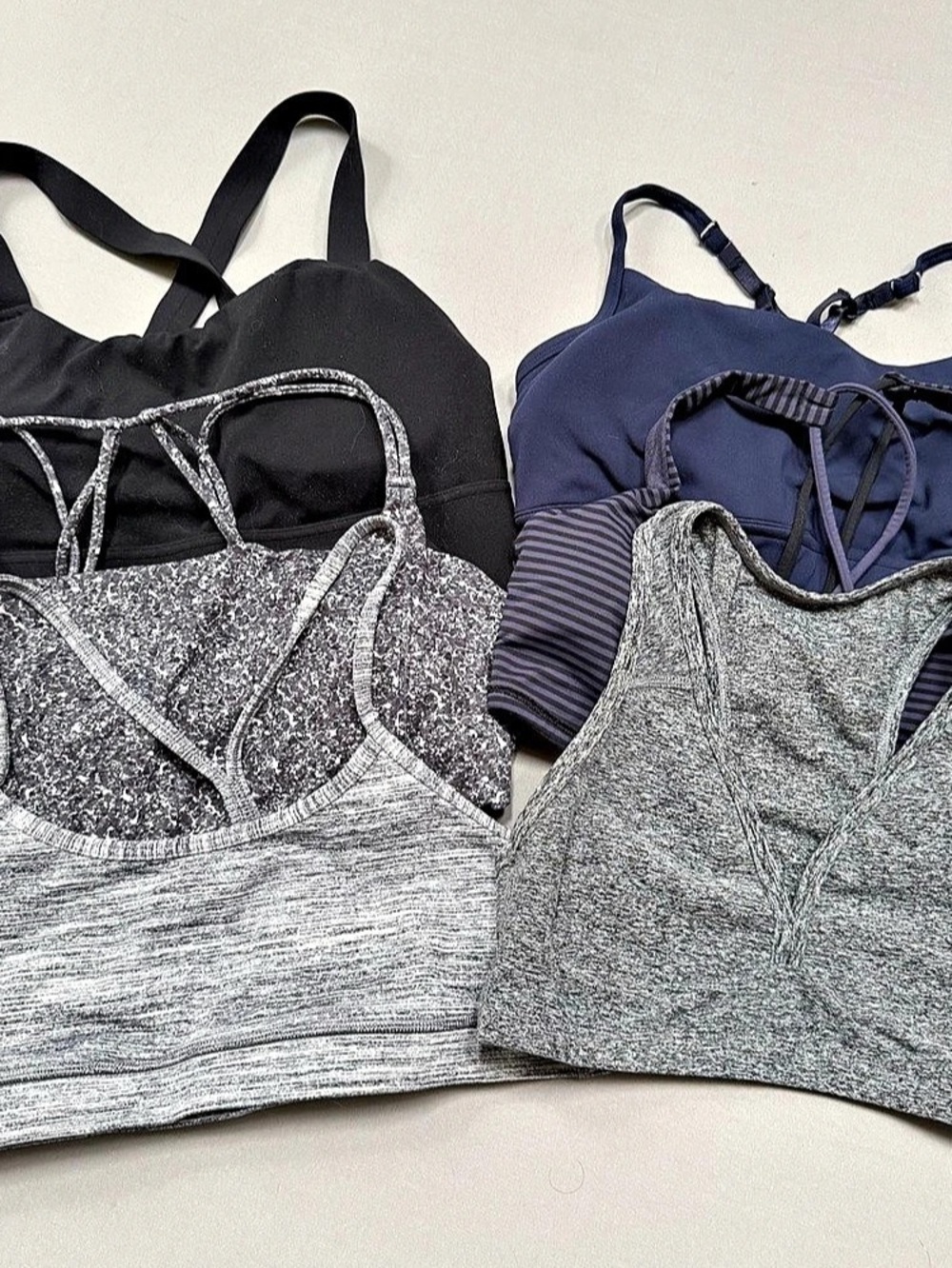 Athleta Lululemon Beyond Yoga Interval Sports Bra Lot of 6, Size 8 M